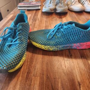 NoBull Glitch Teal Mesh Shoes